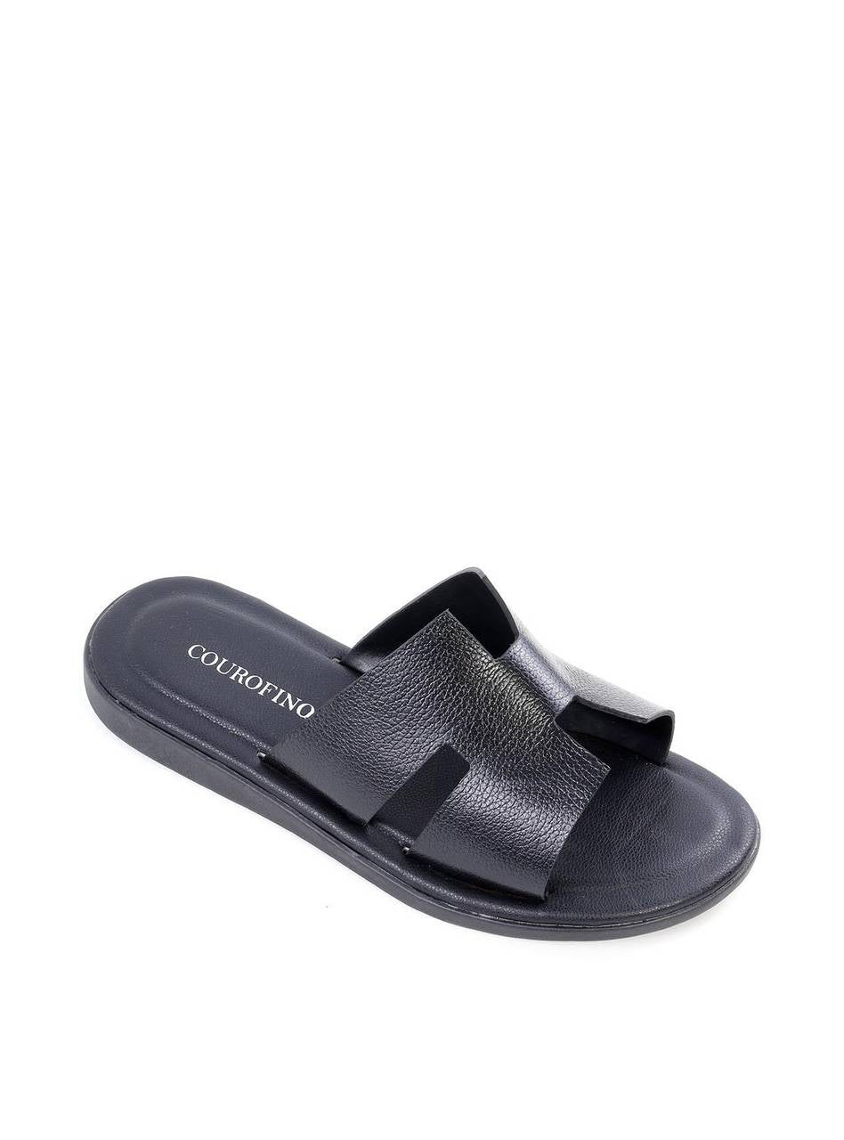 Chinelo Masculino com Recorte H - Preta SDI-12155 - PR