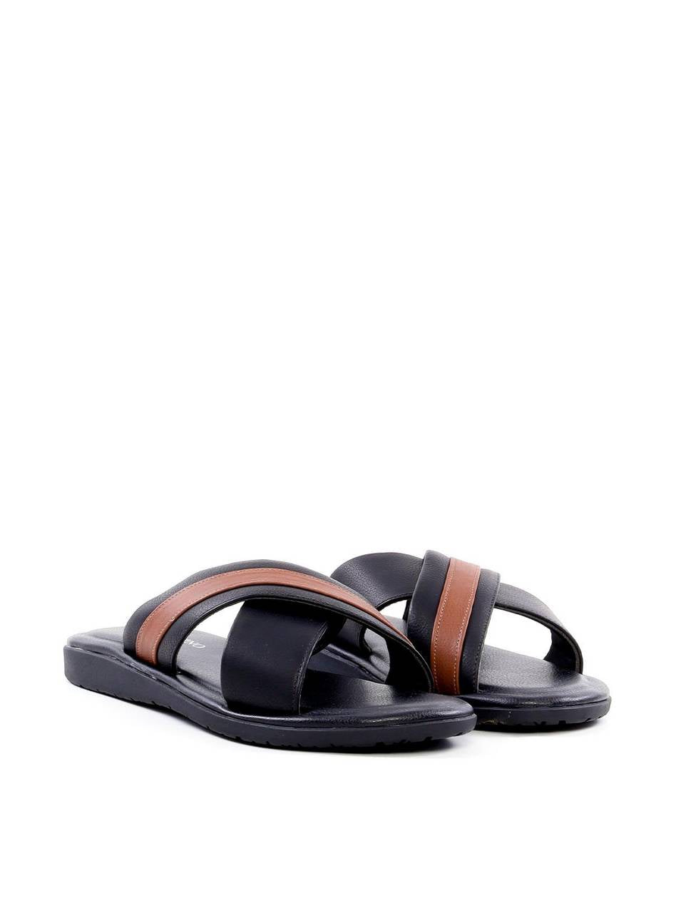 Chinelão Masculino com Tiras Cruzadas - Preta SDI-12162 - PR