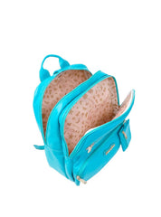 Mochila Casual Grande Porta Moedas Couro Azul MEI-428 - AZ