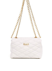 Bolsa Satchel em Metalassê com Corrente - Branca BSI-6253 - BR