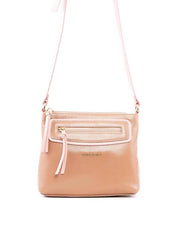 Bolsa Tote Transversal com Bolso Frontal - Nude BSI-6459 - NU