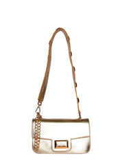 Bolsa Clutch Tiracolo Pequena Ouro BSI-5762 - AU