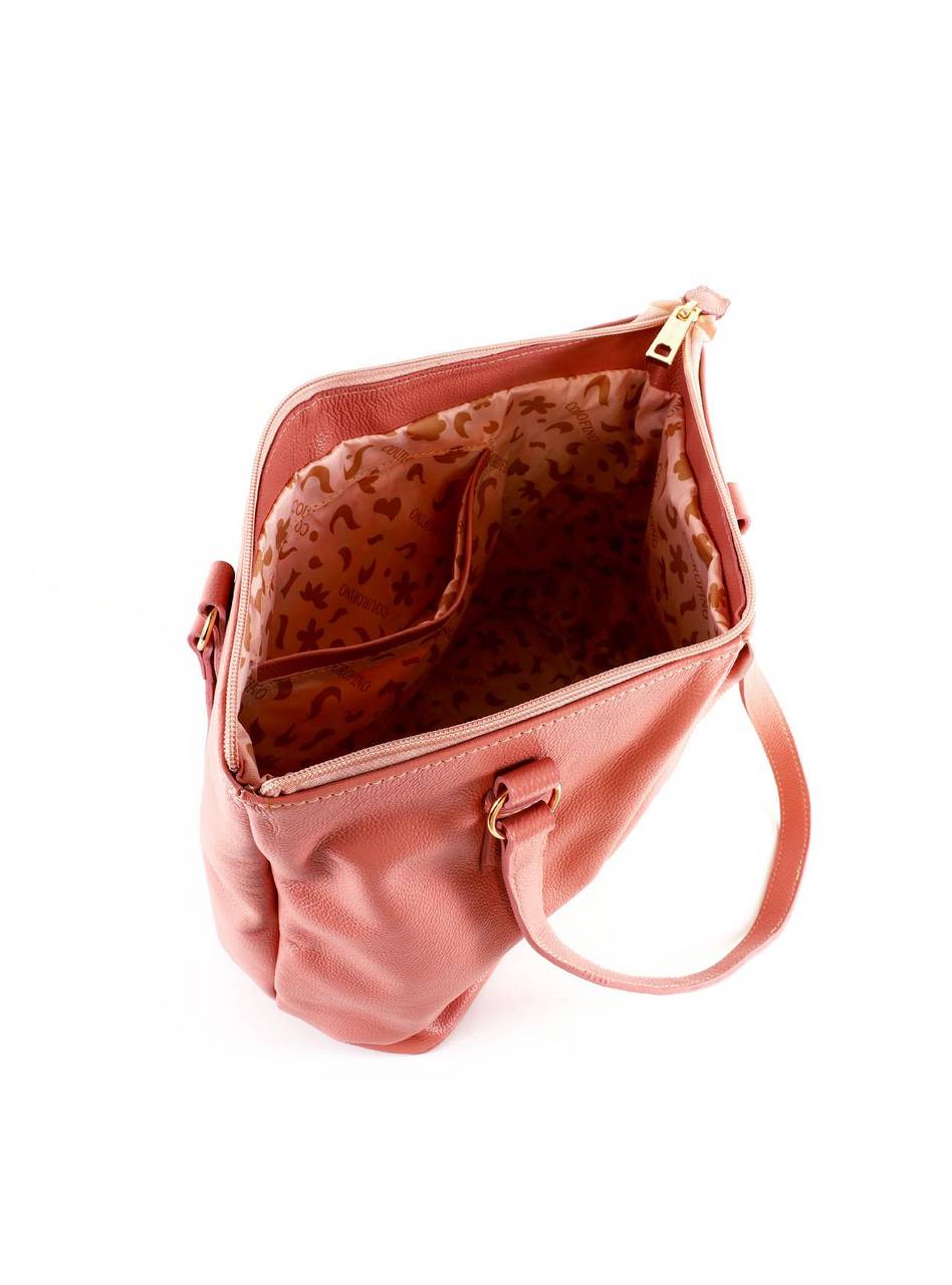 Bolsa Shopper com Detalhe Drapeado - Nude BSI-6349 - NU