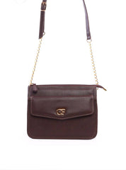 Bolsa Tote Transversal com Corrente - Cacau BSI-6276 - CA