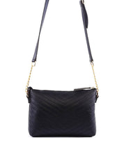 Bolsa Carteira Transversal com Costura - Preta BSI-6318 - PR