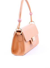 Bolsa Satchel Retangular com Alça Dupla - Nude BSI-6043 - NU