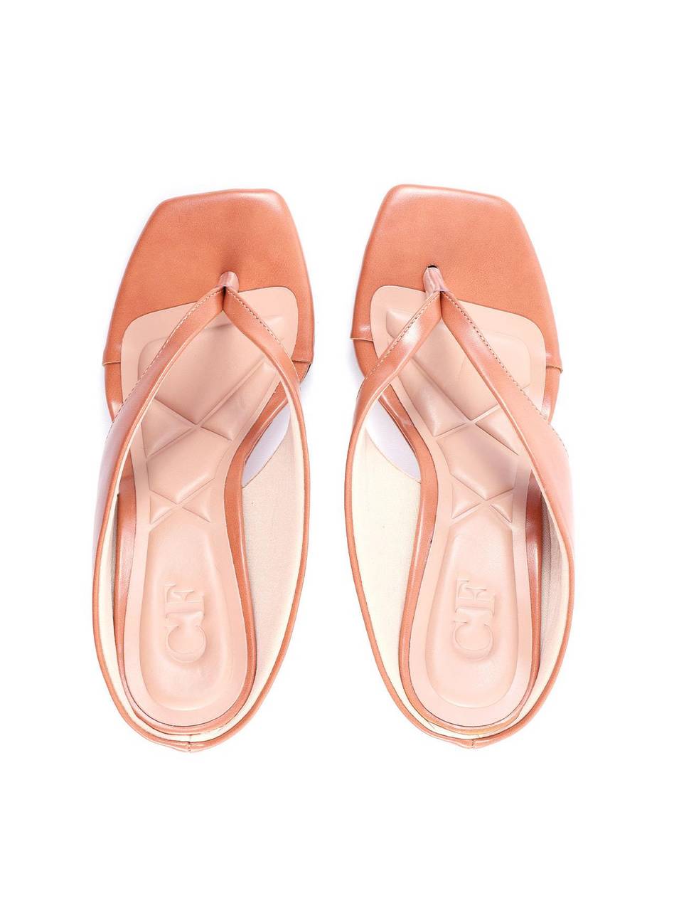 Tamanco Anabela com Tiras Alongadas - Nude SDI-11781 - NU