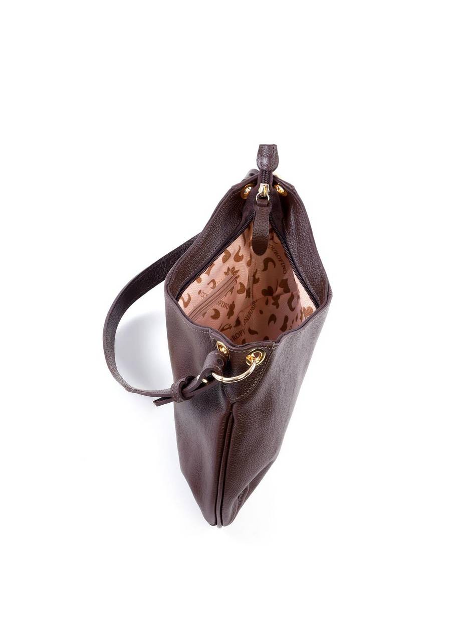 Bolsa Hobo de Mão com Ilhóes - Cacau BSI-6119 - CA