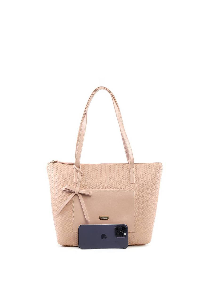 Bolsa Shopper Bag Charm Laço - Nude BSI-6381 - NU