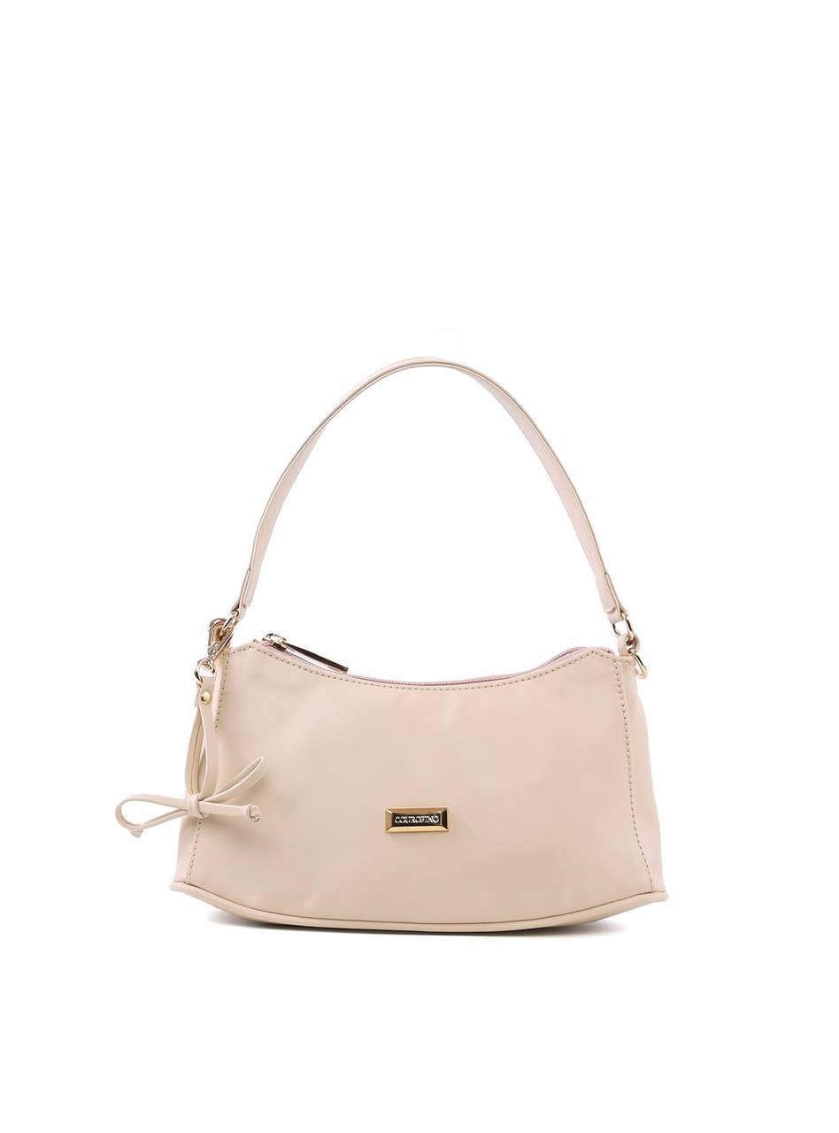 Bolsa Tote Pequena com Laço - Nude BSI-6456 - NU