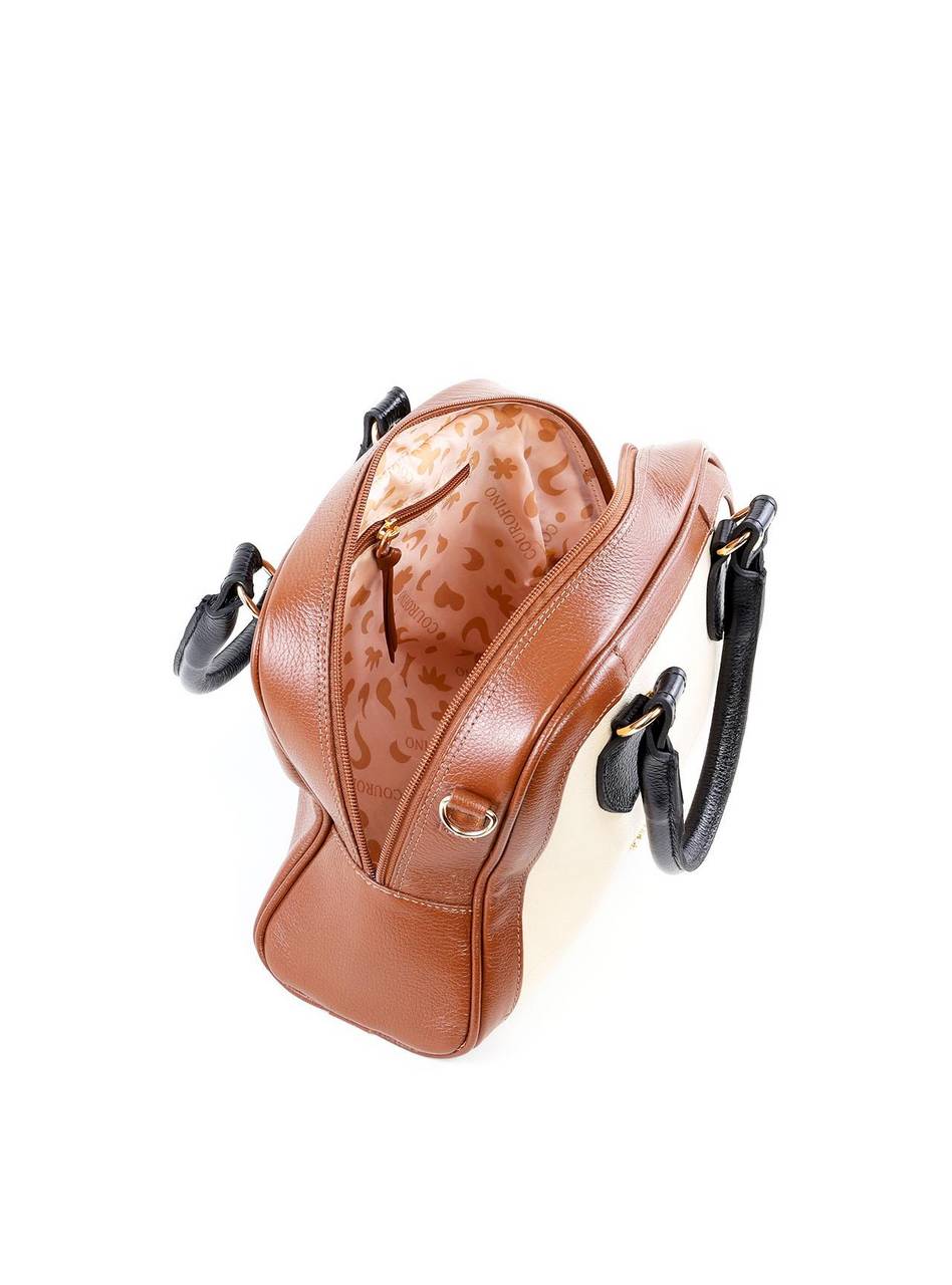 Bolsa Baú com Recortes e Alça Dupla - Castor BSI-6442 - CS