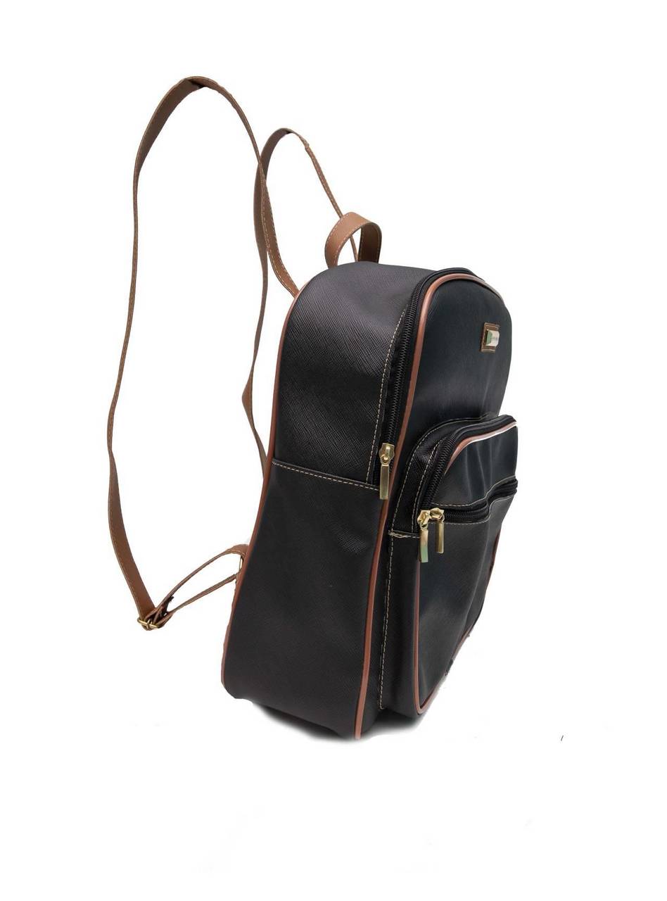 Mochila Feminina Casual Média Bolsos Externos Preta MEI-384 - PR