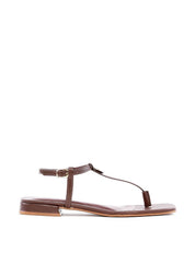 Sandália Salto Bloco Rasa com Aplique de Flor SDI-12208 - CA