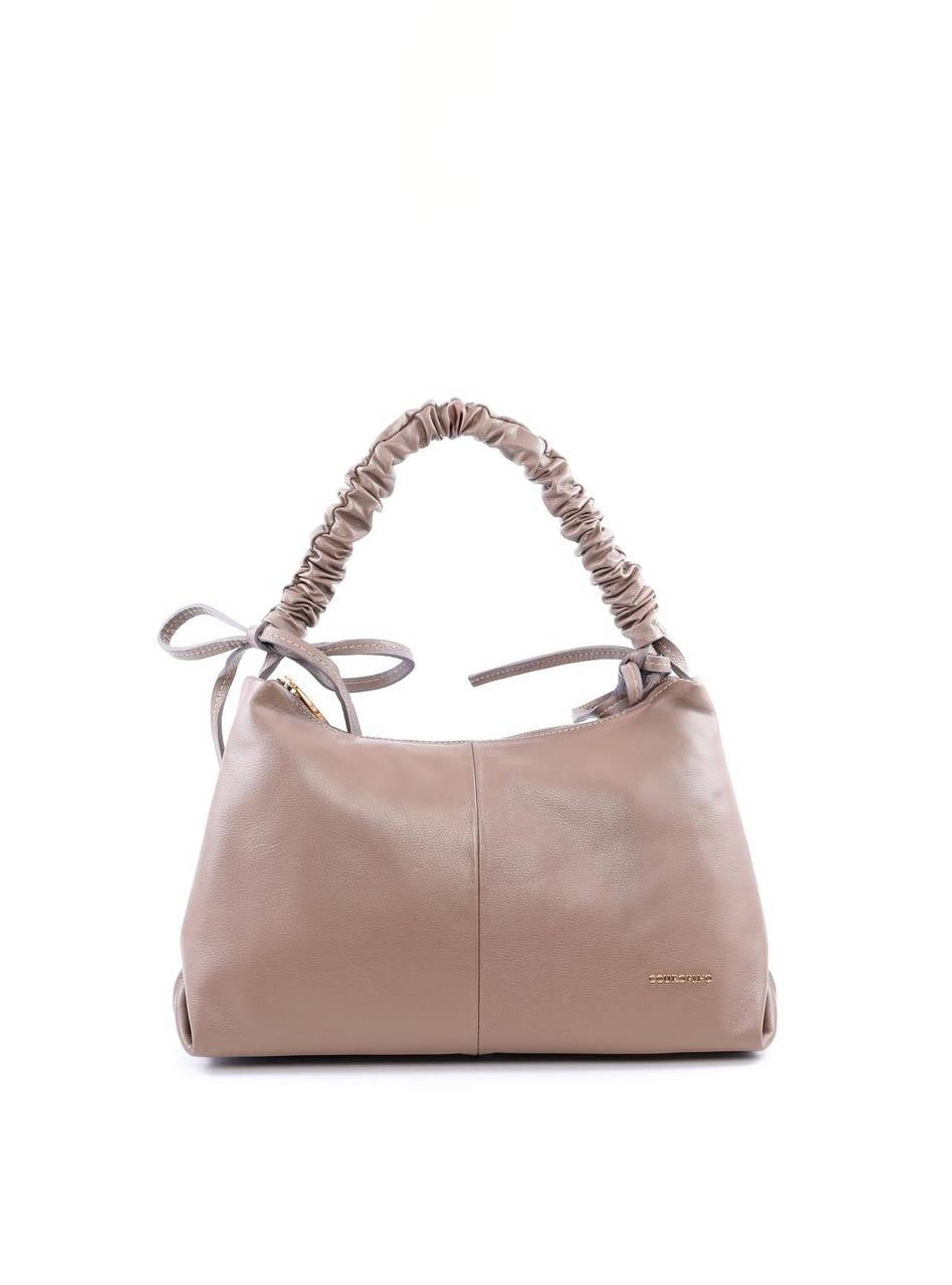 Bolsa Hobo de Mão com Alça Franzida - Cinza BSI-6009 - CZ