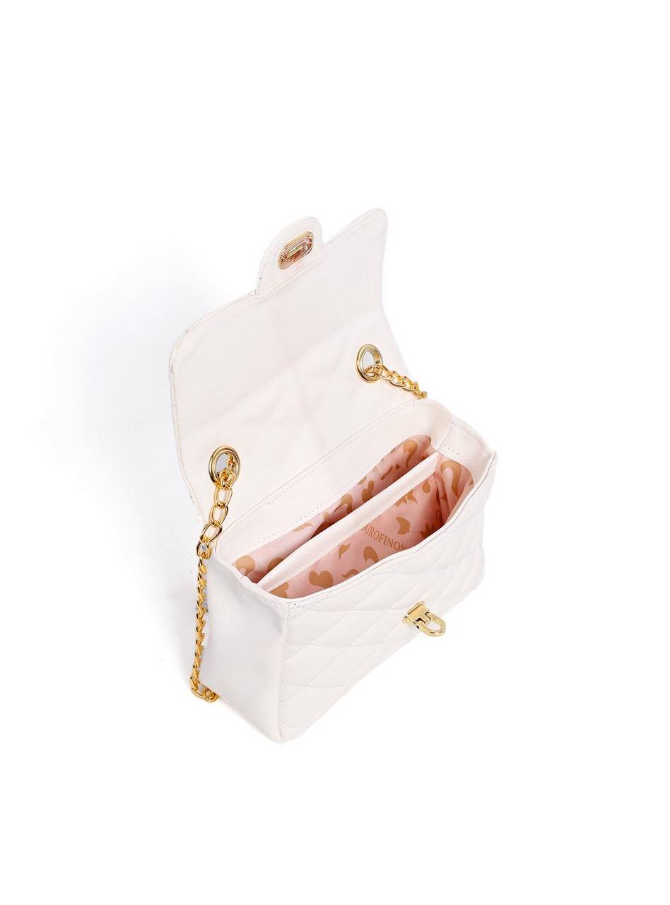 Bolsa Satchel em Metalassê com Corrente - Branca BSI-6253 - BR