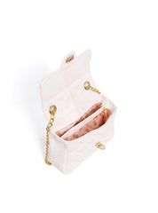 Bolsa Satchel em Metalassê com Corrente - Branca BSI-6253 - BR