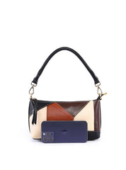 Bolsa Baguete com Retalhos - Preta BSI-6363 - PR