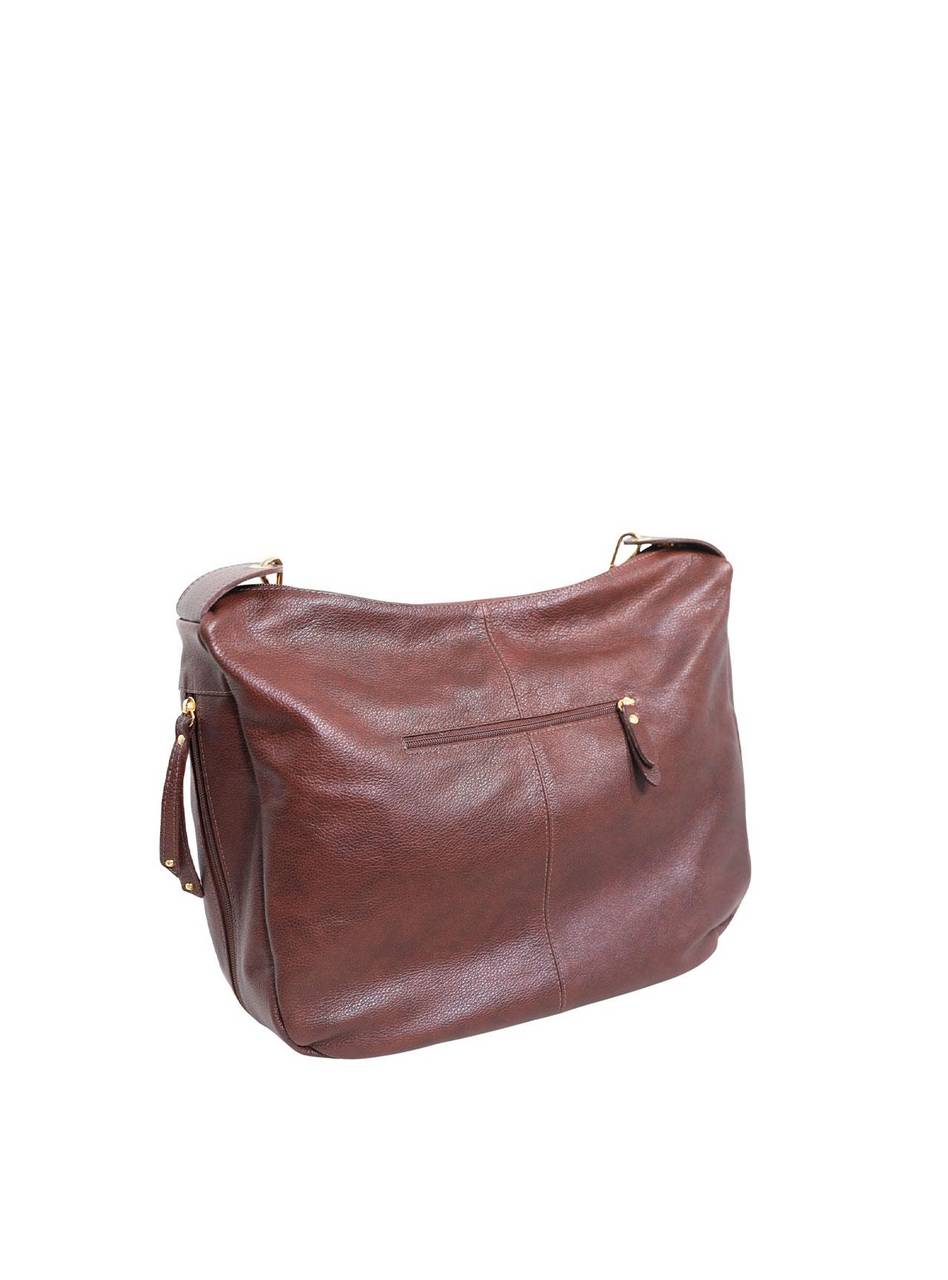 Bolsa Feminina Hobo Tiracolo Couro Cacau BSI-5704 - CA