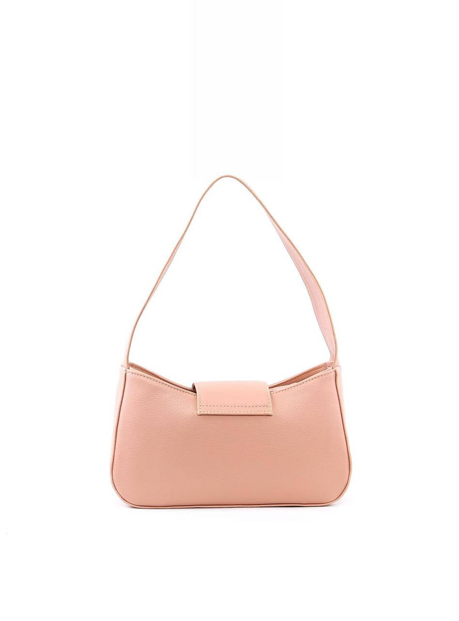 Bolsa Baguete com Lingueta Larga - Nude BSI-6175 - NU