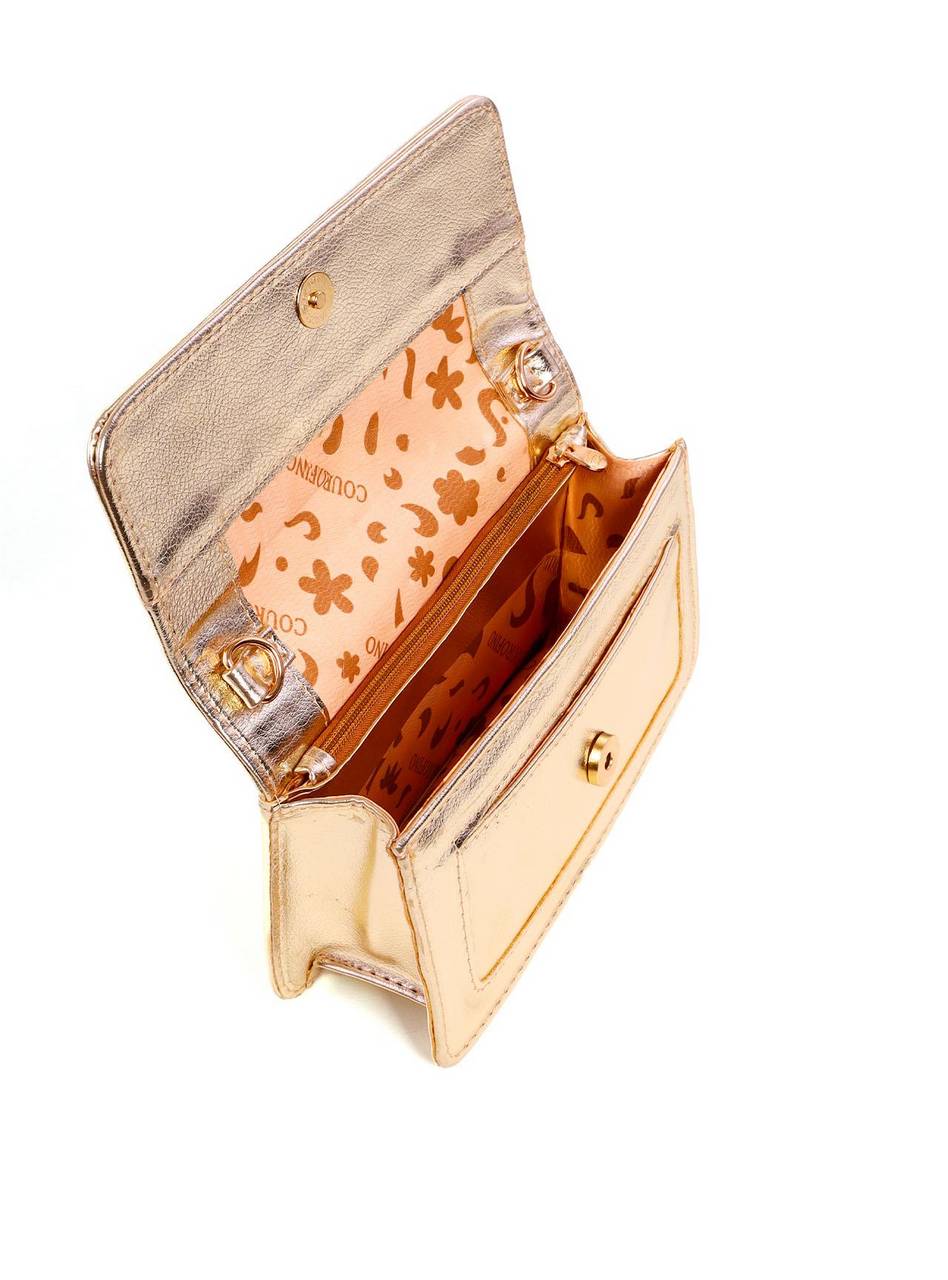 Bolsa Satchel Retangular Transversal - Ouro BSI-6051 - AU