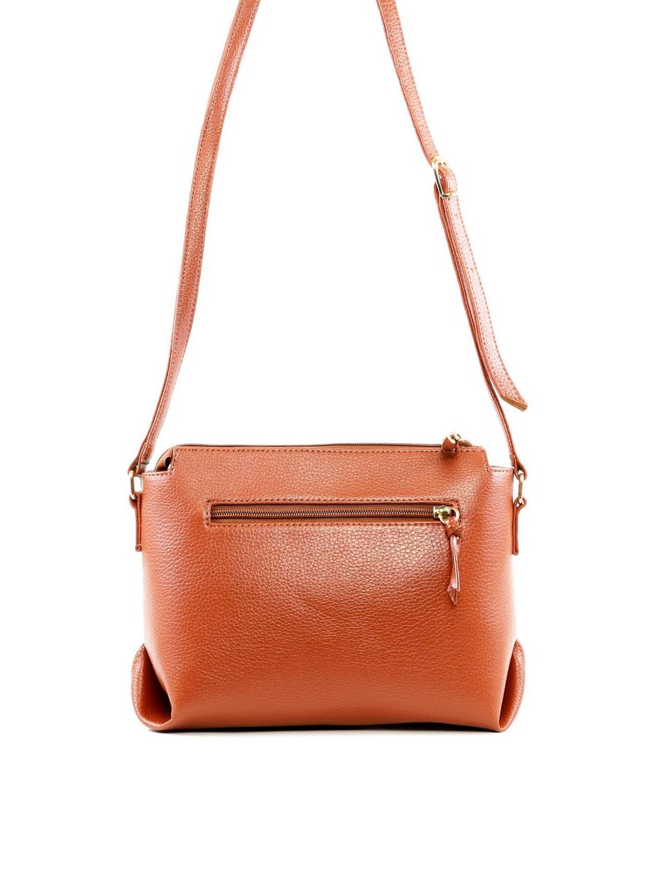 Bolsa Transversal Média com Detalhe Croco - Castor BSI-6488 - CS
