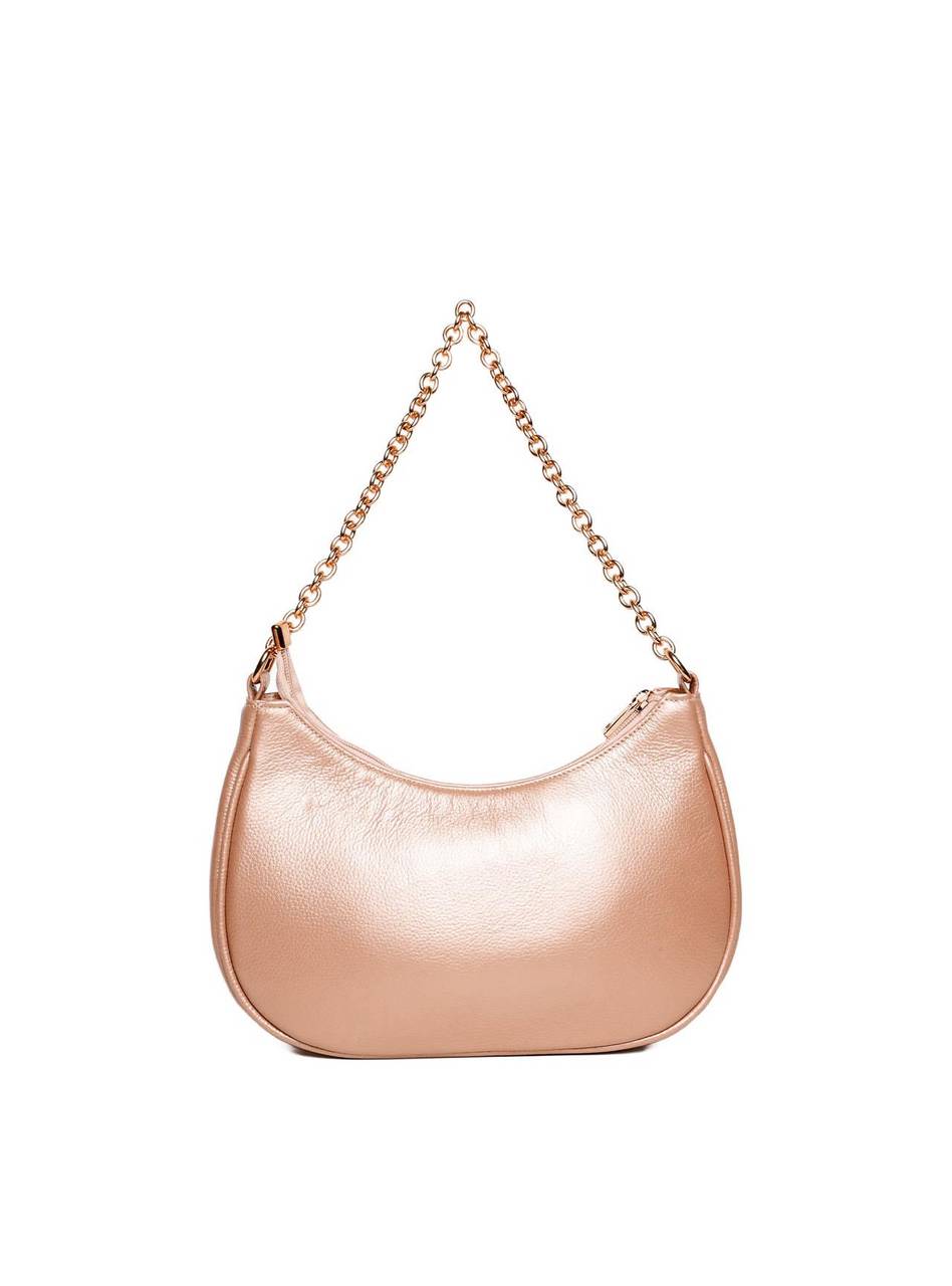 Bolsa Hobo Pequena Transversal Couro Nude BSI-5850 - NU