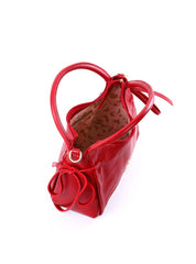 Bolsa Tote Média Enfeite Laços Laterais Alça Dupla - Vermelha BSI-6374 - VE