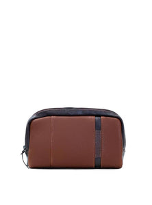 Necessaire Masculina Alça Mão Bolso Atrás Couro Cacau NSI-108 - CA