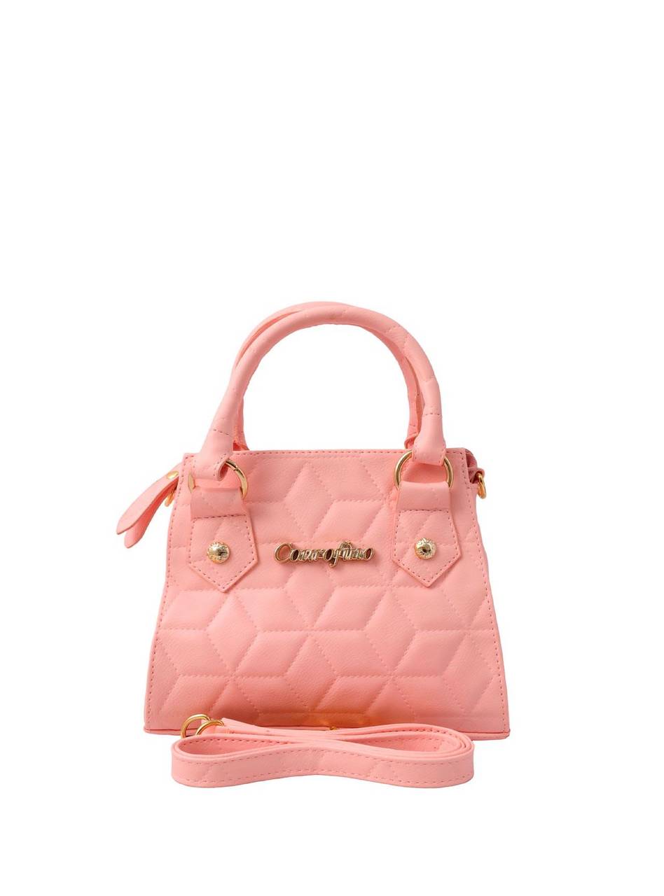 Bolsa Tote Pequena Argolas Rosa BSI-5487 - RS