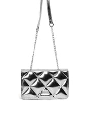 Bolsa Satchel Pequena Transversal com Matelassê BSI-6522 - PT
