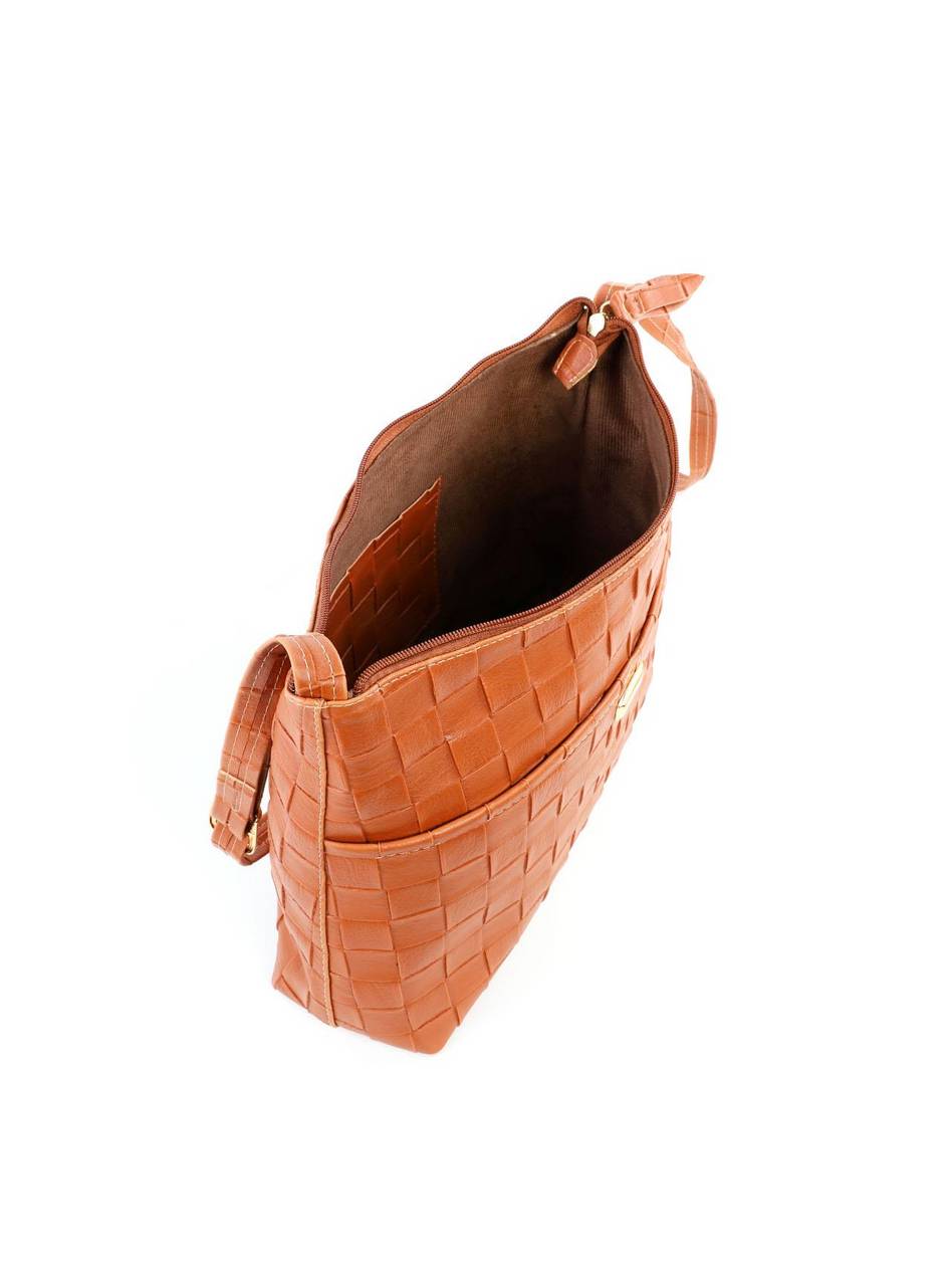 Bolsa Hobo Transversal em Tressê - Castor BSI-6123 - CS