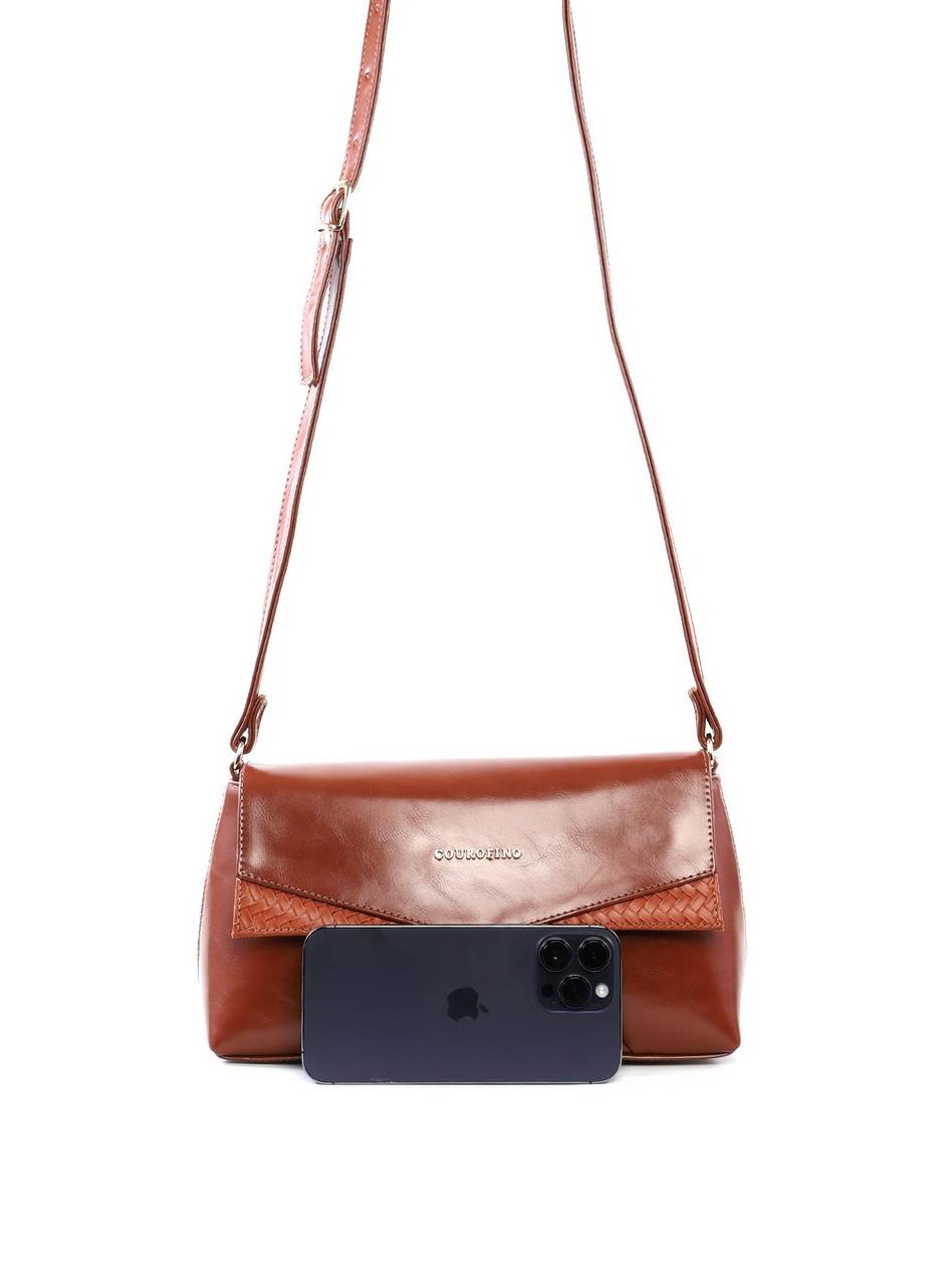 Bolsa Satchel Média Tampa com Recortes - Castor BSI-6484 - CS