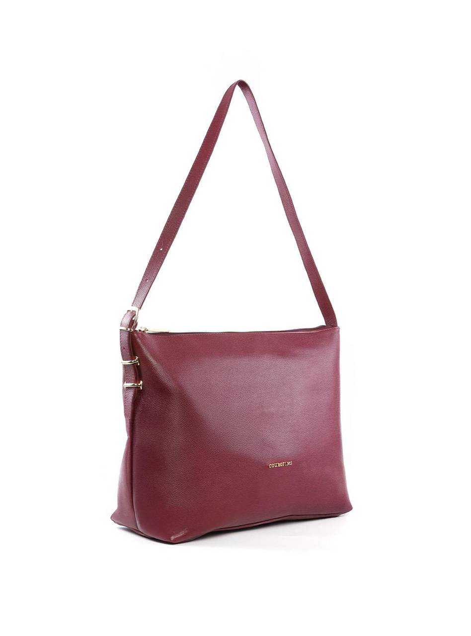 Bolsa Hobo Tiracolo com Passadores - Vinho BSI-5939 - VI