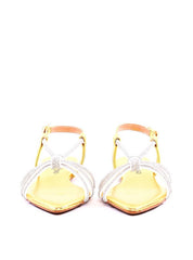 Rasteira Bico Fino com Tira de Strass - Ouro SDI-11937 - AU