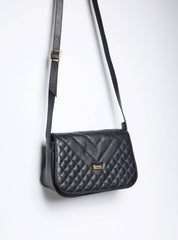 Bolsa Saddle Couro Pequena Transversal - Preta BSI-5837 - PR