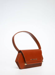 Bolsa Baguete Lisa Removível Couro Castor BSI-5776 - CS