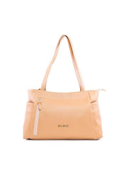 Bolsa Tote com Ziper Frontal Vertical - Nude BSI-6177 - NU