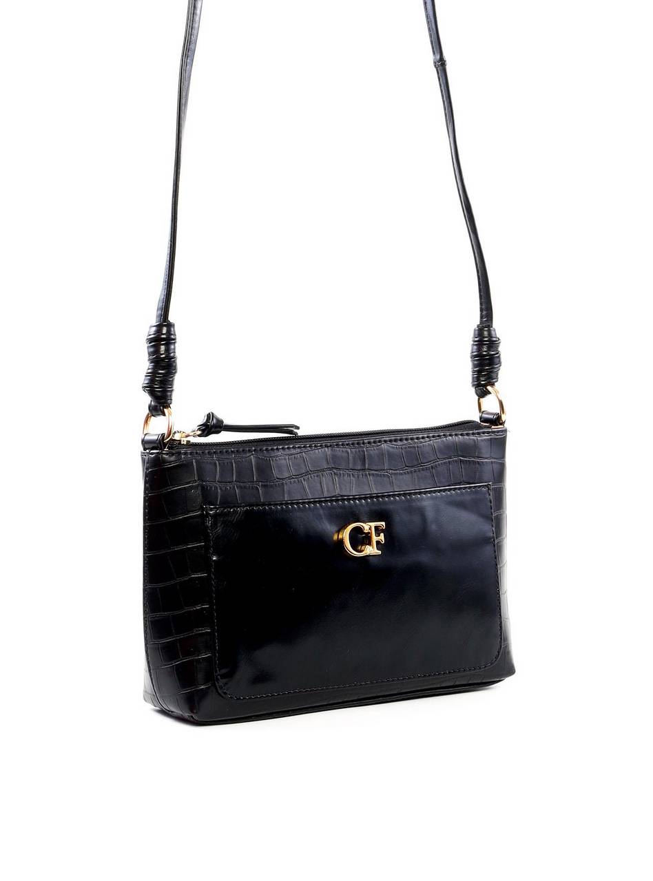 Bolsa Tote Pequena com Nó - Preta BSI-6446 - PR
