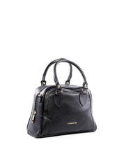 Bolsa Baú com Recortes e Alça Dupla - Preta BSI-6442 - PR