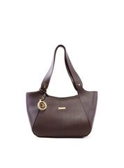 Bolsa Shopper Média com Charm CF - Cacau BSI-6461 - CA