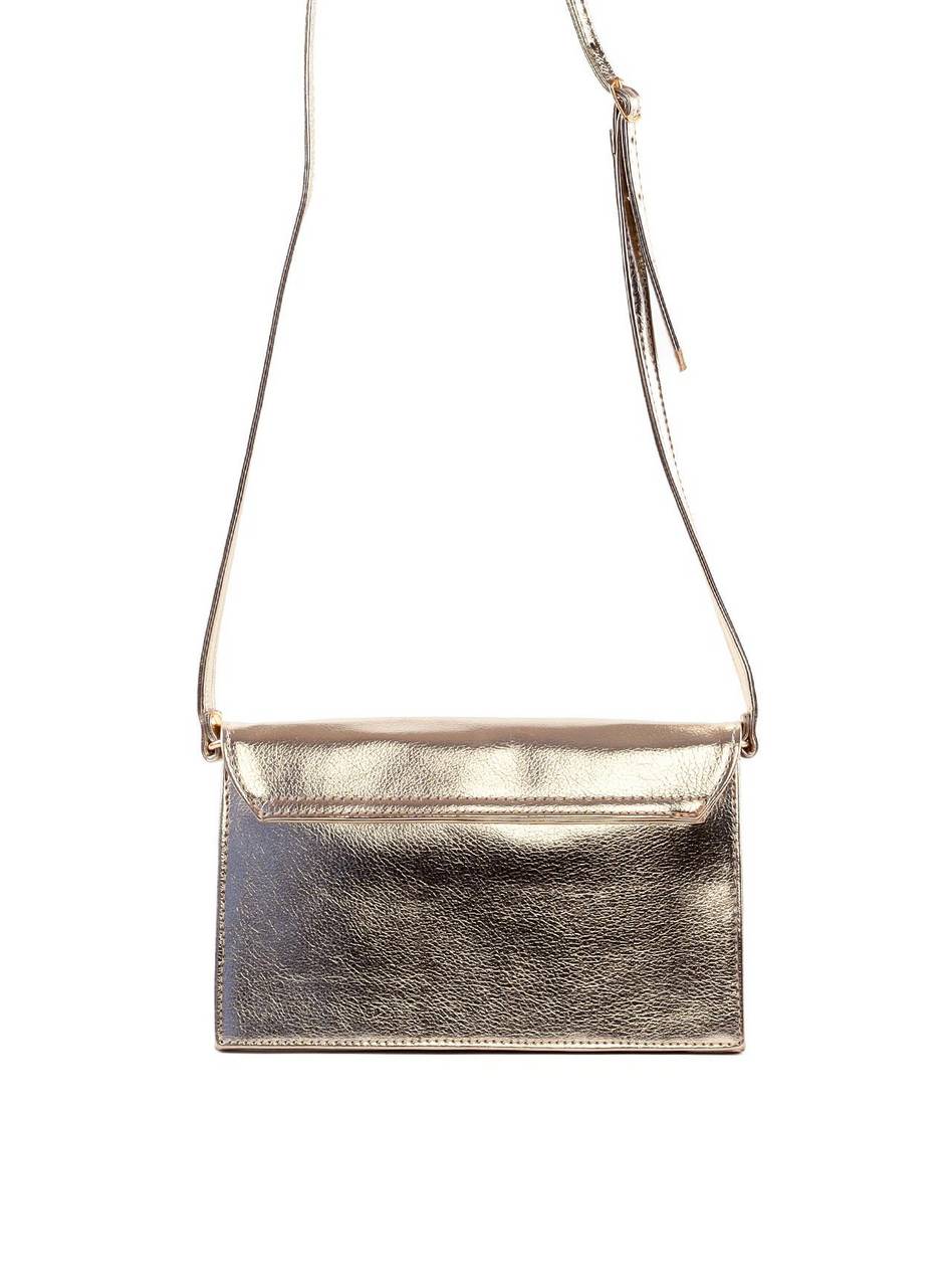 Bolsa Clutch Transversal Croco - Ouro BSI-6416 - AU