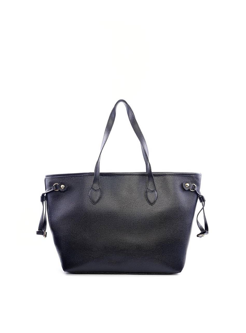 Bolsa Shopper Tiracolo com Bag Charm CF - Preta BSI-6126 - PR