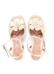 Sandália de Salto Fino com Flor - Fenno SDI-11846 - FE