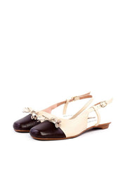 Sapatilha Slingback com Laço e Barbicacho - Fenno SDI-11822 - FE