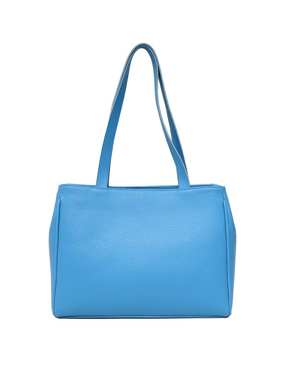 Bolsa Tote Média Tiracolo Bolso Frontal Azul BSI-5342 - AZ