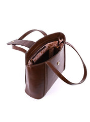 Bolsa Tote com Flor Frontal - Cacau BSI-6359 - CA