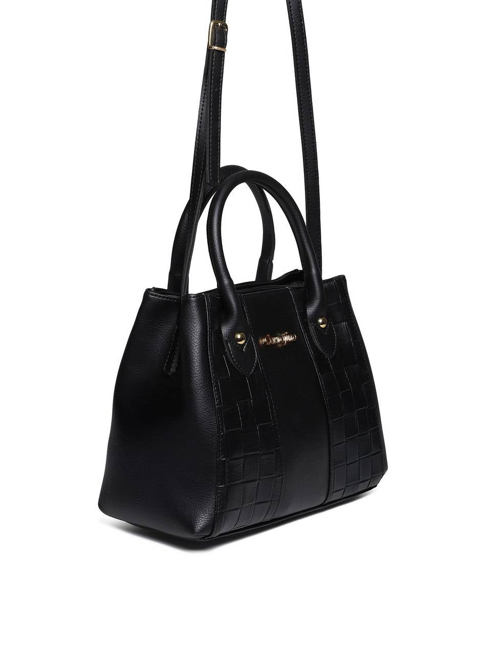 Bolsa Tote Mão Transversal Pequena Preta BSI-5766 - PR