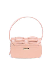 Bolsa Satchel Drapeado com Alça Dupla Removível - Nude BSI-5933 - NU