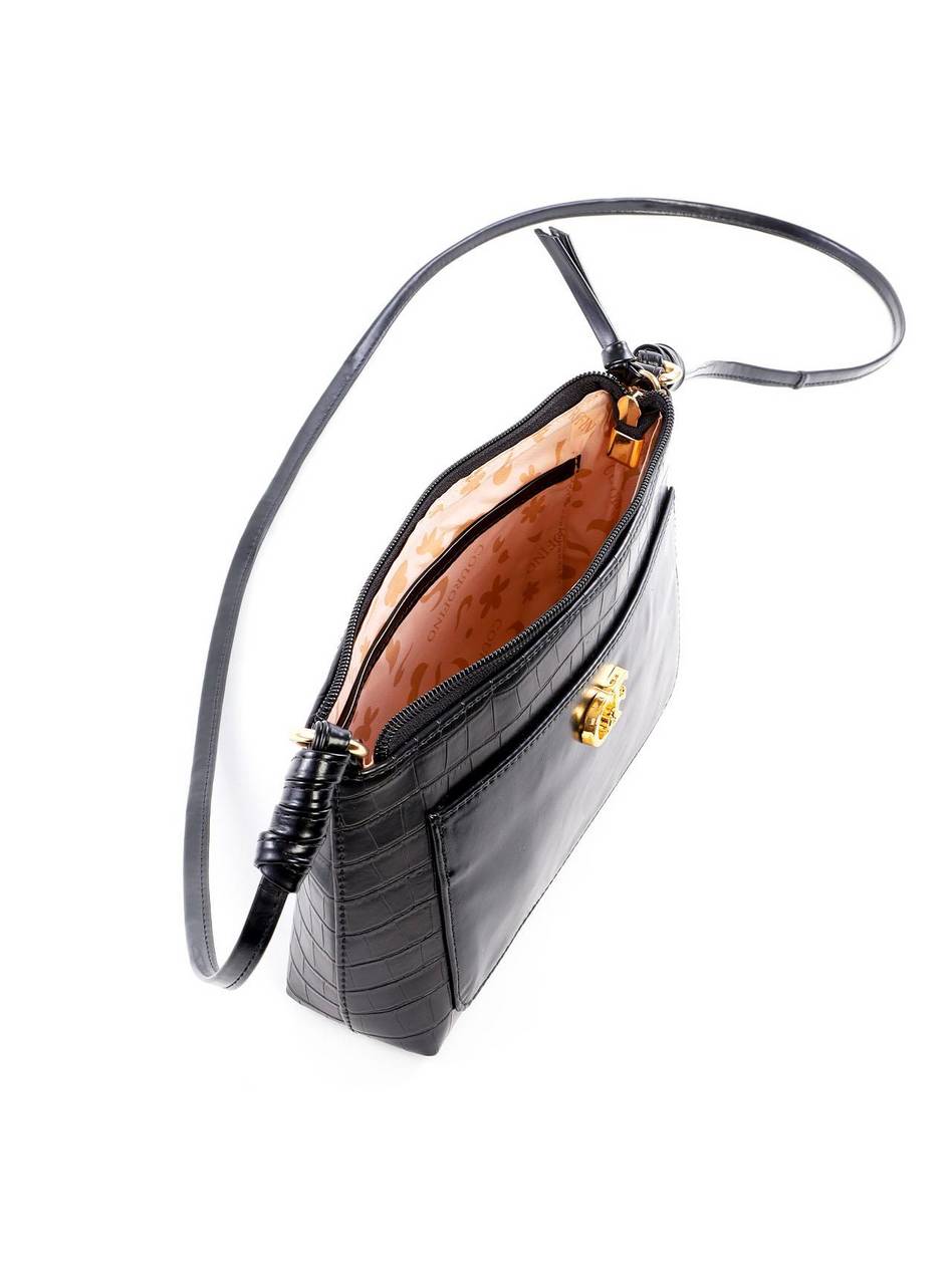 Bolsa Tote Pequena com Nó - Preta BSI-6446 - PR