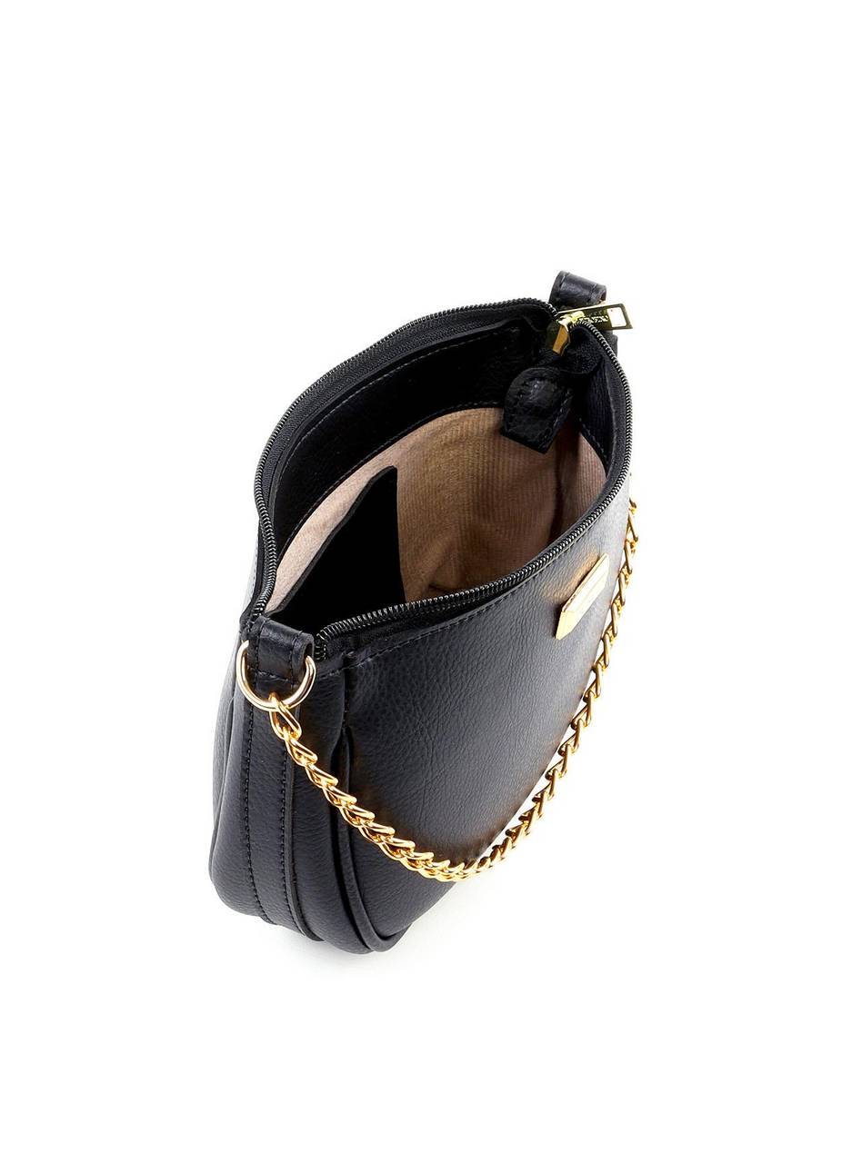 Bolsa Hobo Pequena com Alça Dupla - Preta BSI-6433 - PR